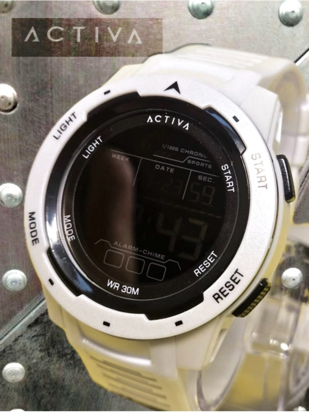 Invicta Activa x Digital 45mm White Watch (ACW8105-002)